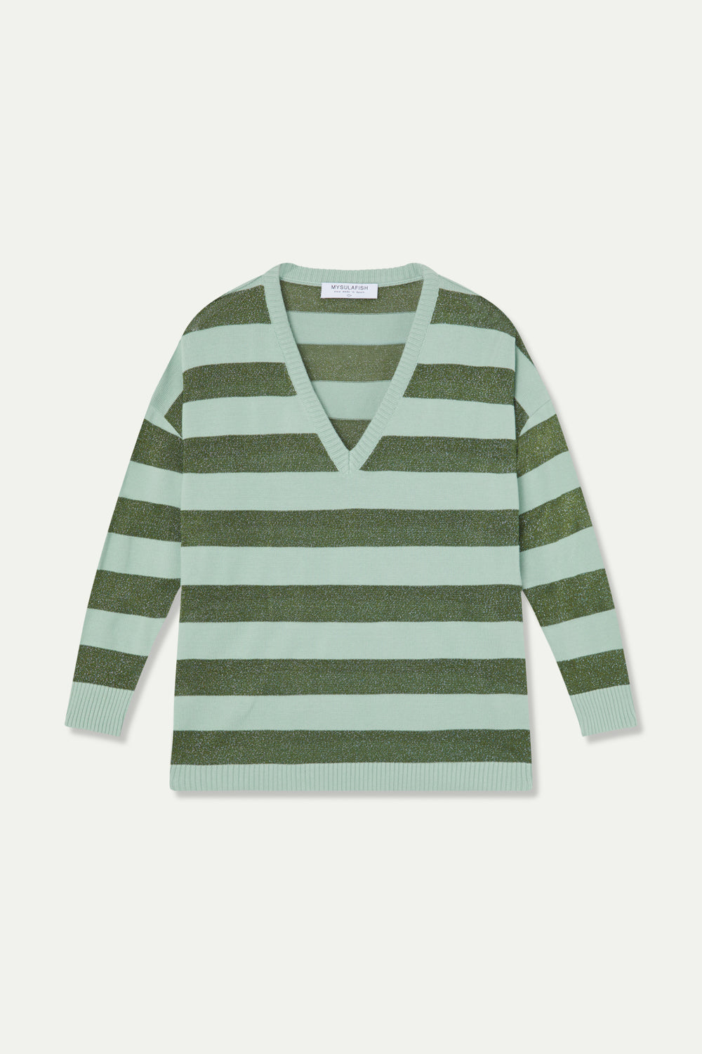 JERSEY PIPER RAYAS VERDE MENTA