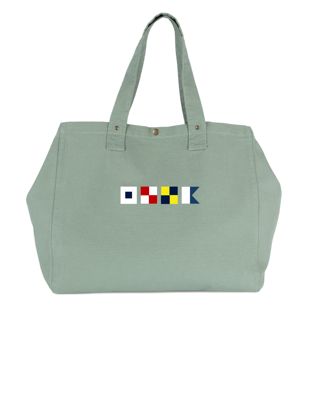 BOLSA SULA LETRAS NAUTICAS VERDE MENTA