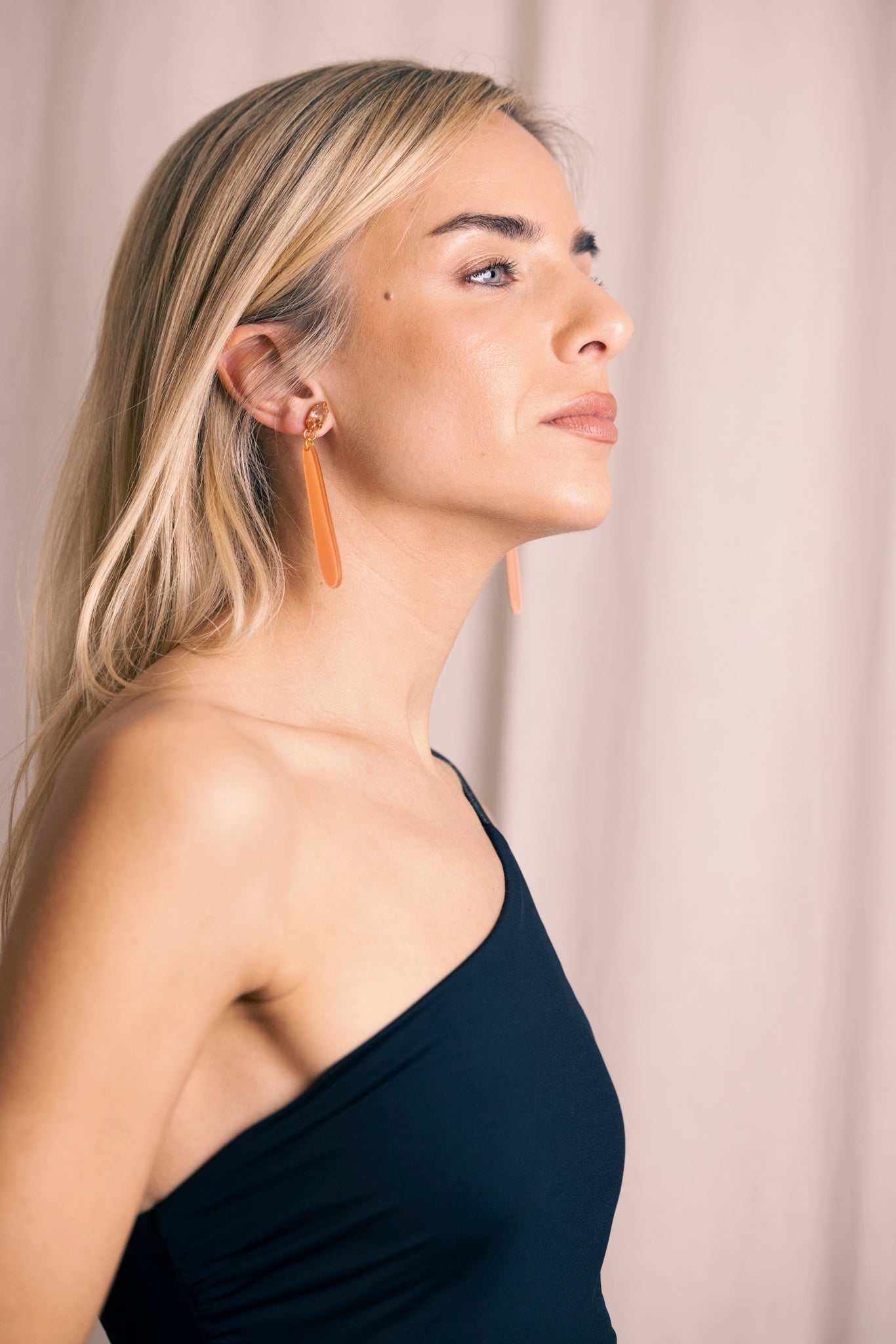 PENDIENTES LAGRIMA PEACH