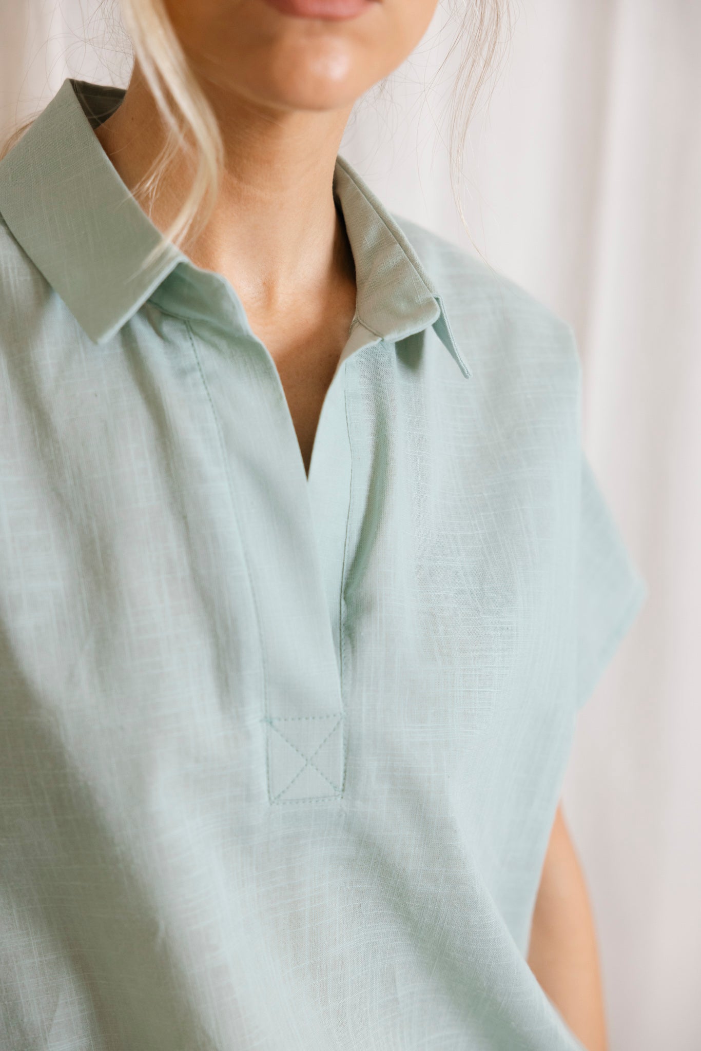 BLUSA BOYFRIEND VERDE MENTA