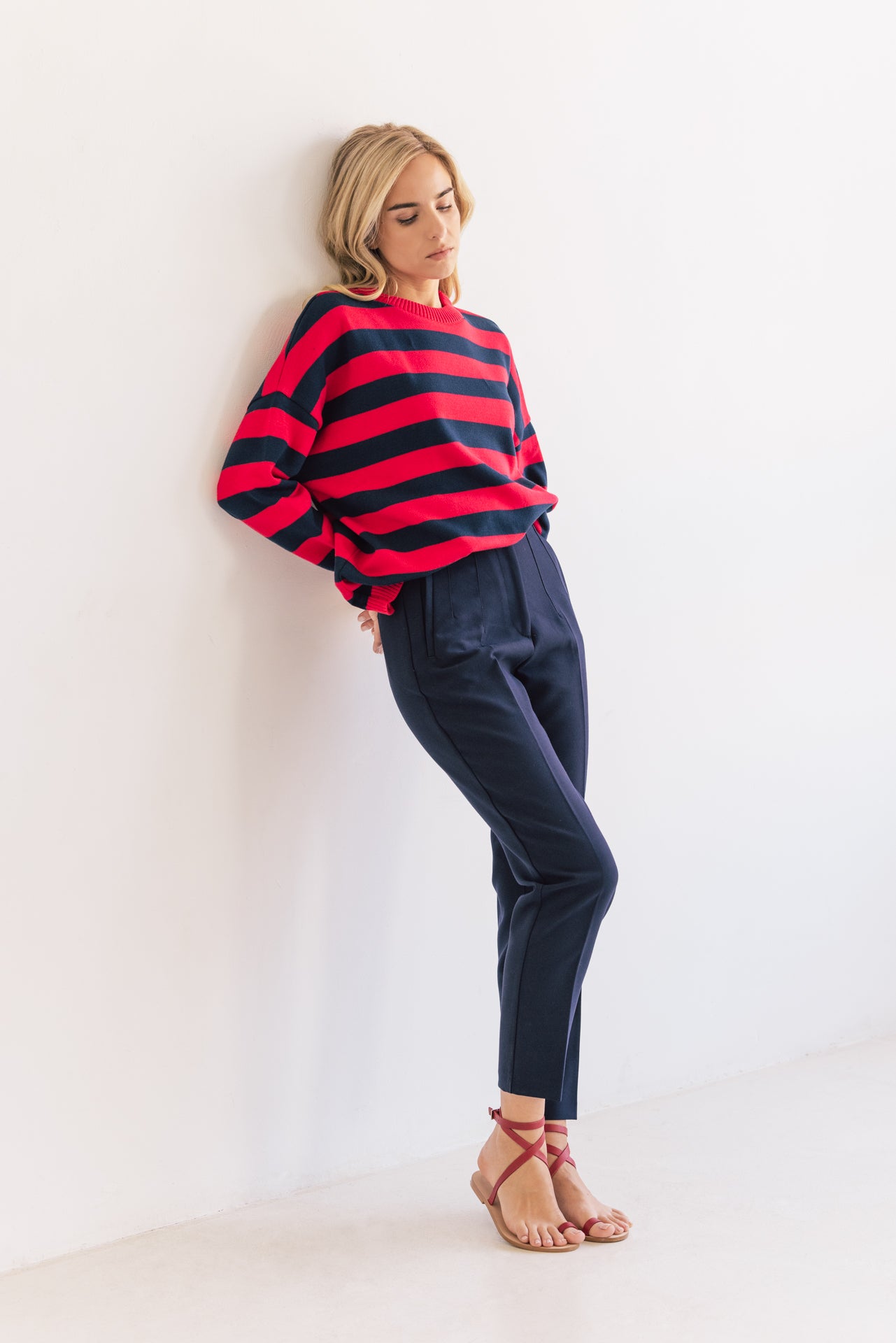 NUEVO MARINERO CEREZA AZUL 100% ALGODÓN EGIPCIO SAMPLE SALE NO SE ADMITEN CAMBIOS NI DEVOLUCIONES