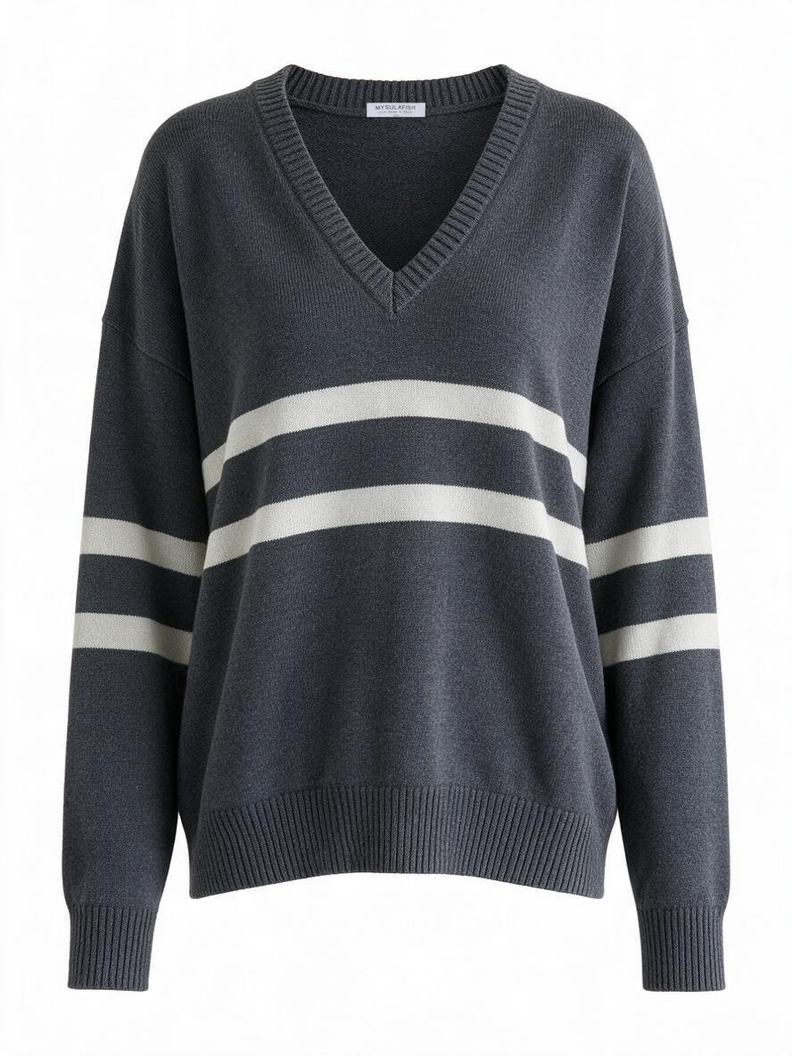 Rochelle Sweater – Charcoal Grey / Ice Grey