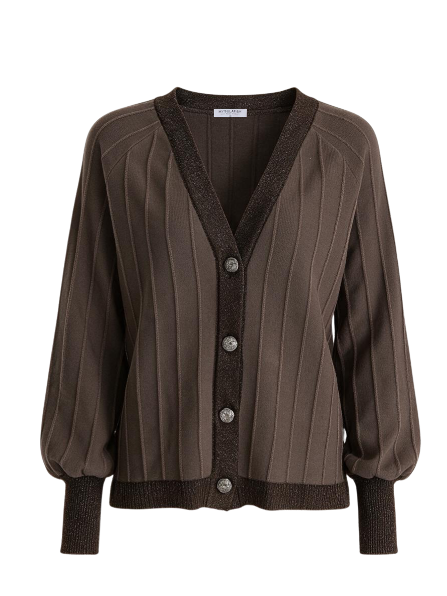 BROWN CARDIGAN