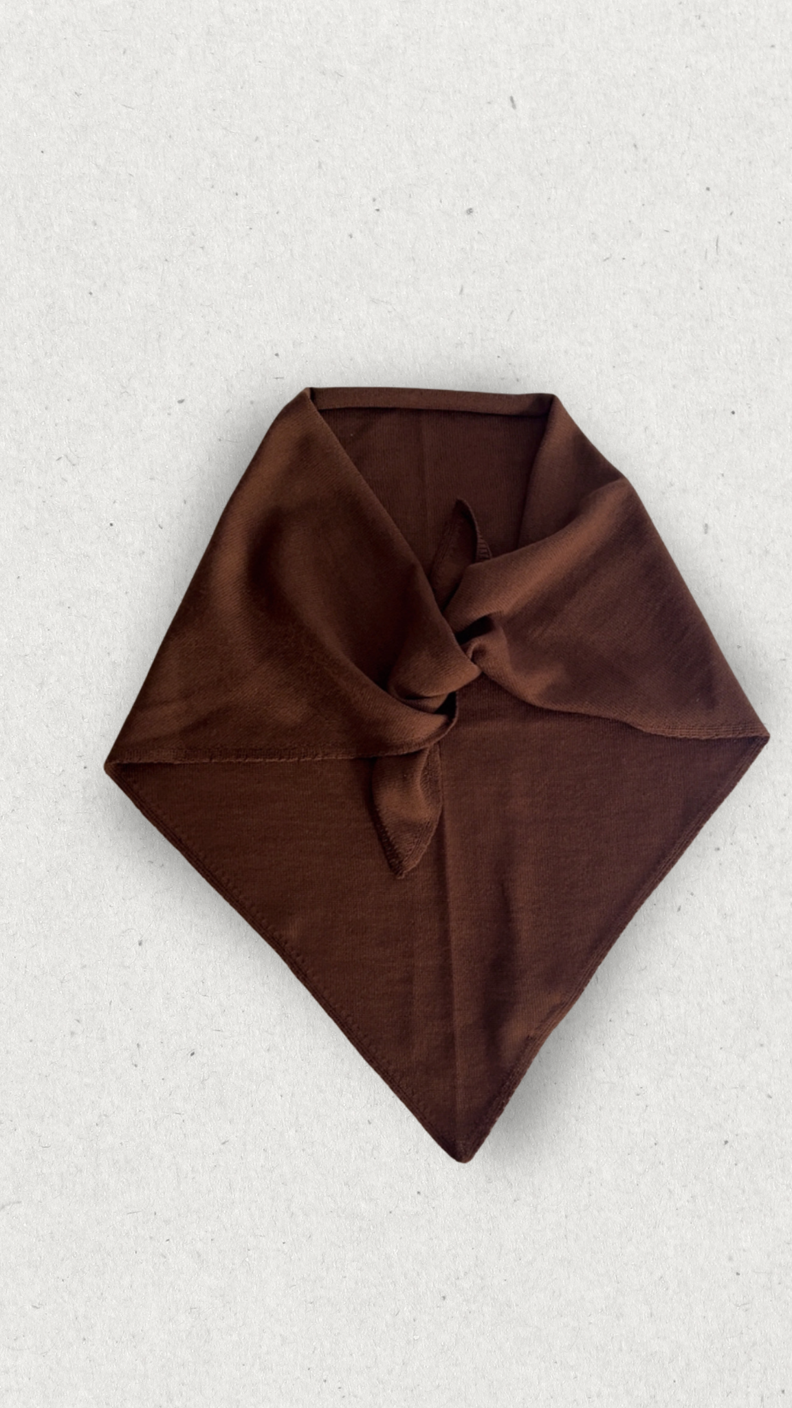 BANDANA LANA MERINO MARRÓN