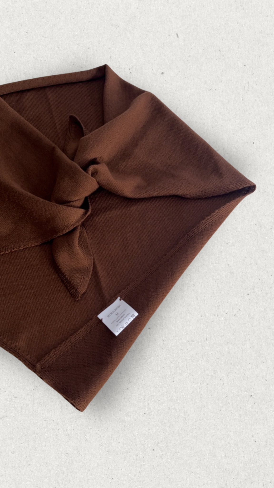 BANDANA LANA MERINO MARRÓN