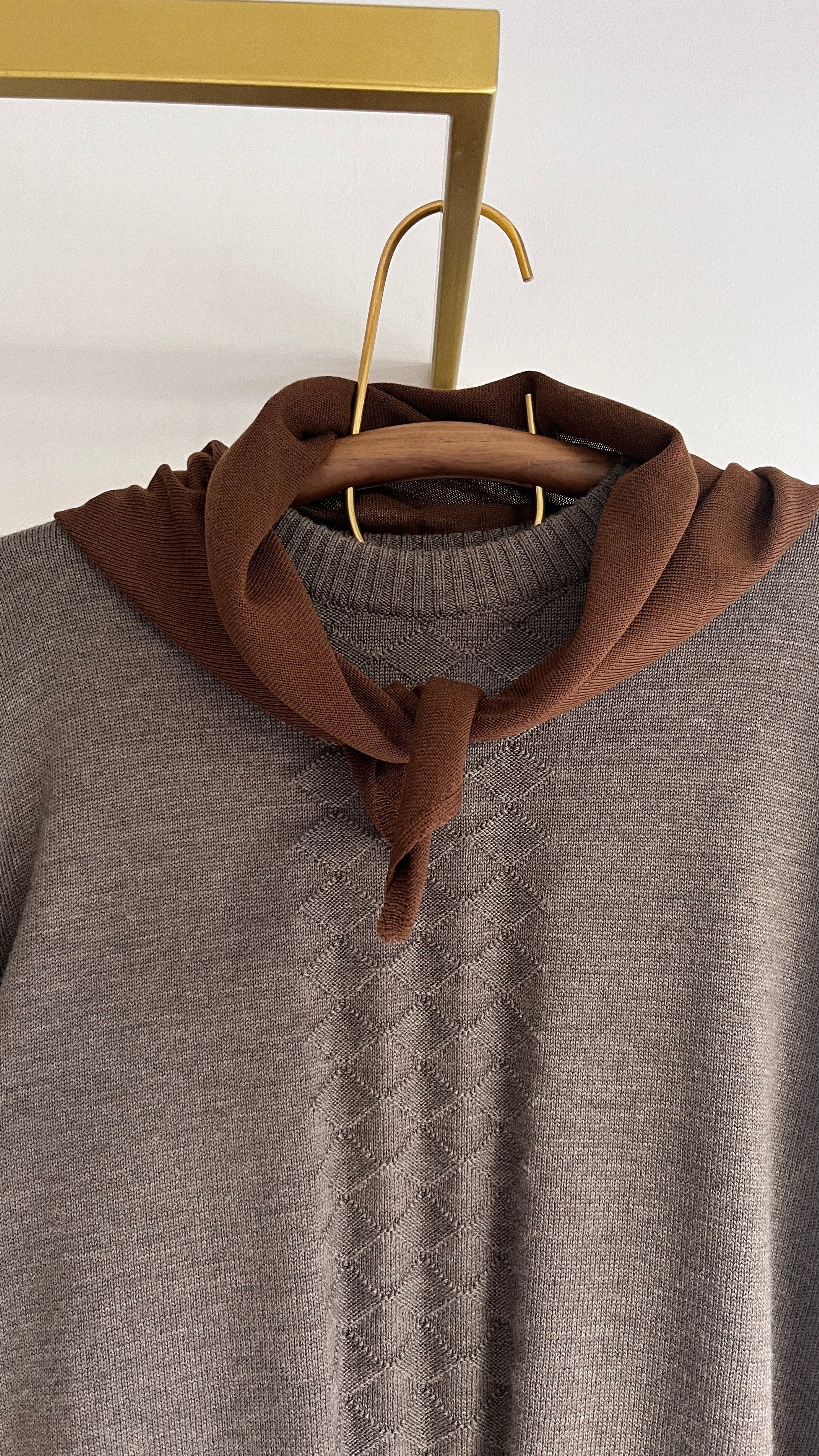 BANDANA LANA MERINO MARRÓN