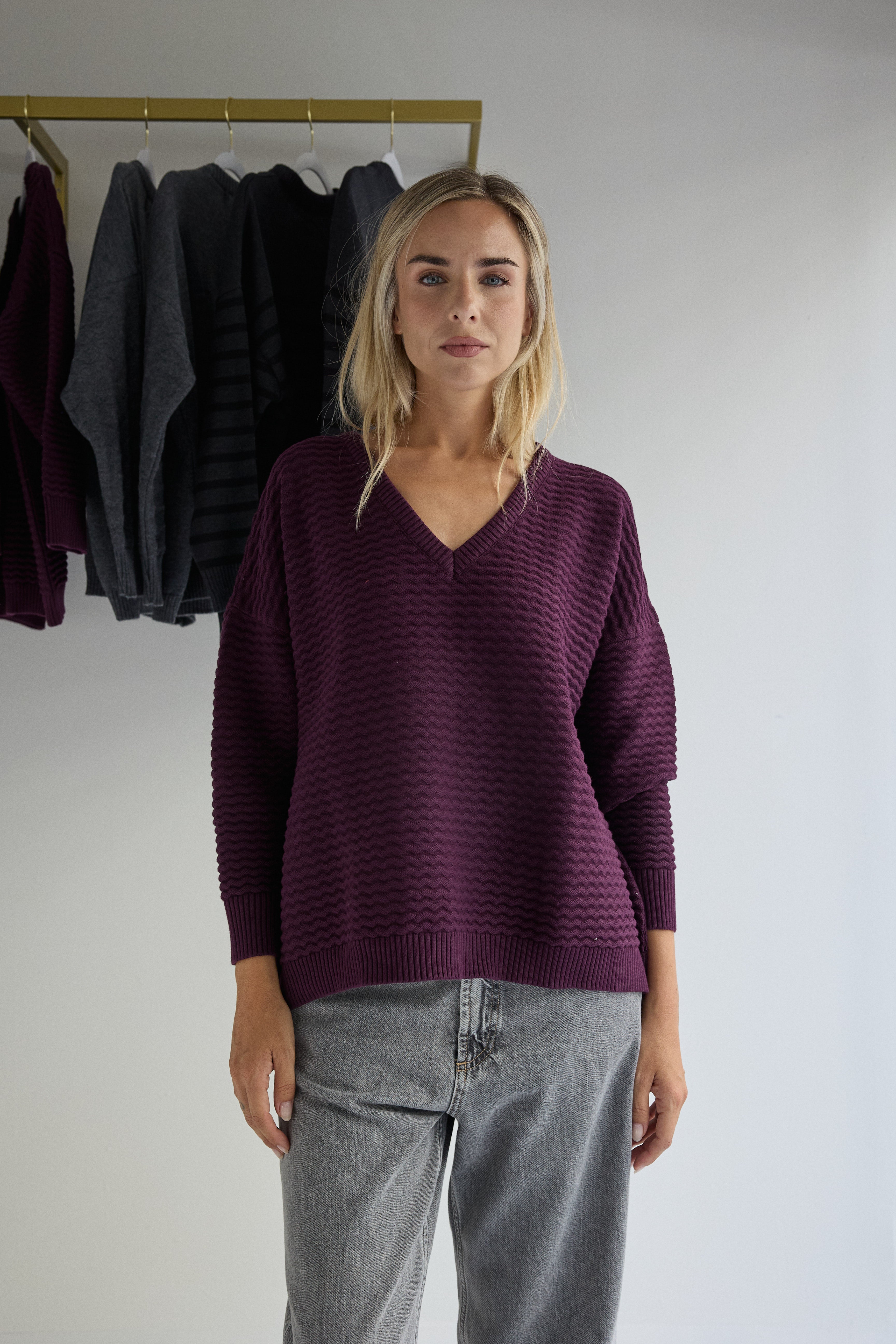 JERSEY BEE COLOR BERENJENA