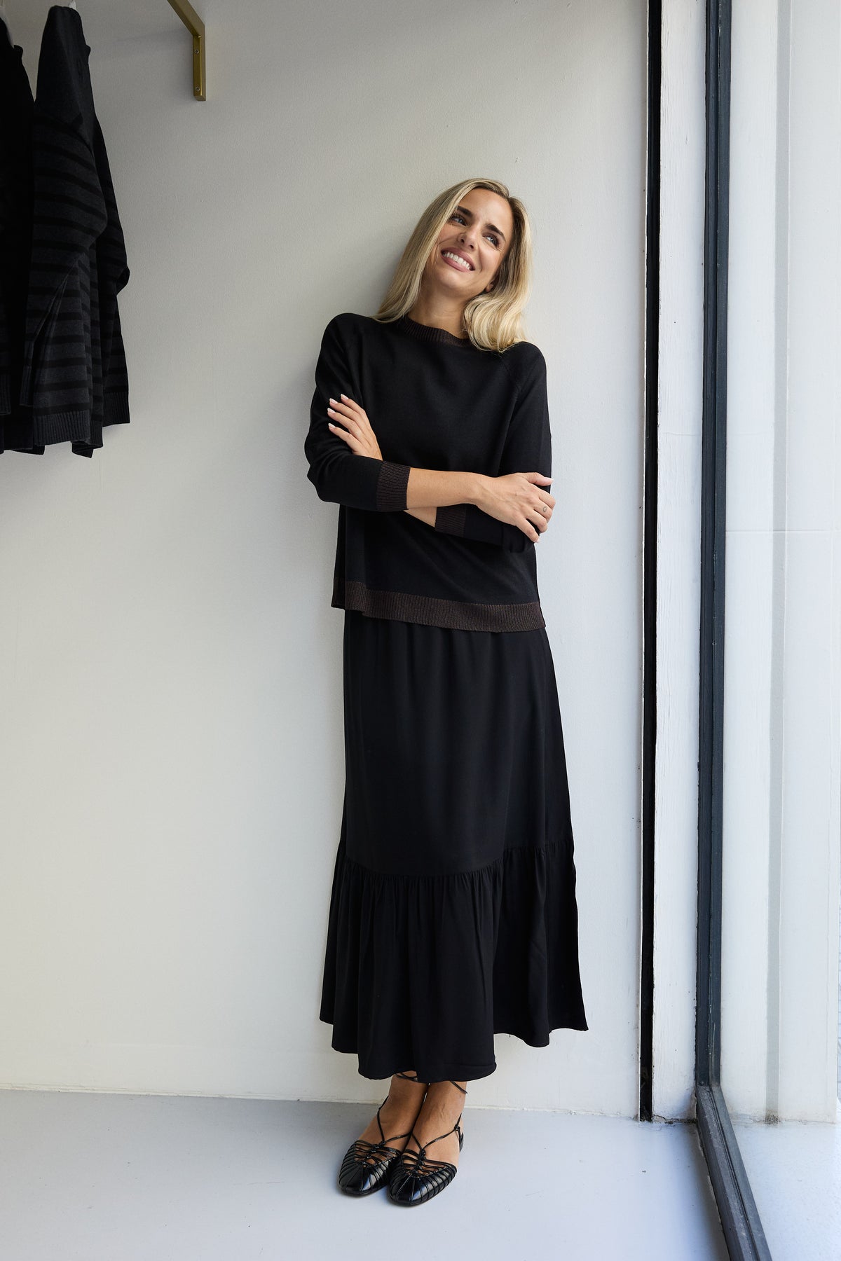 FALDA BOHO NEGRA