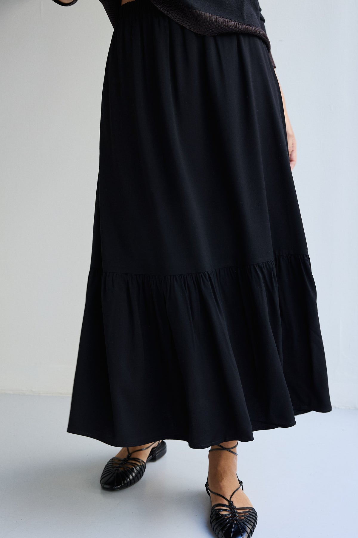 FALDA BOHO NEGRA