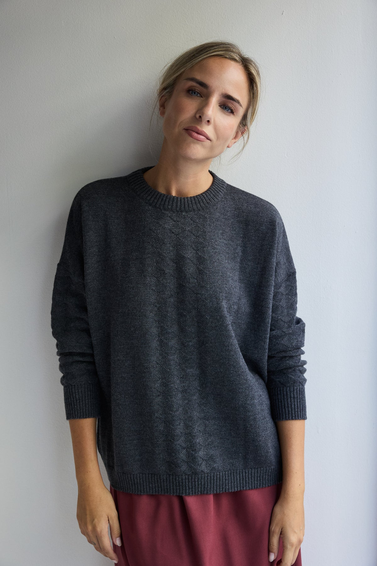 JERSEY DE LANA MERINO GRIS MARENGO