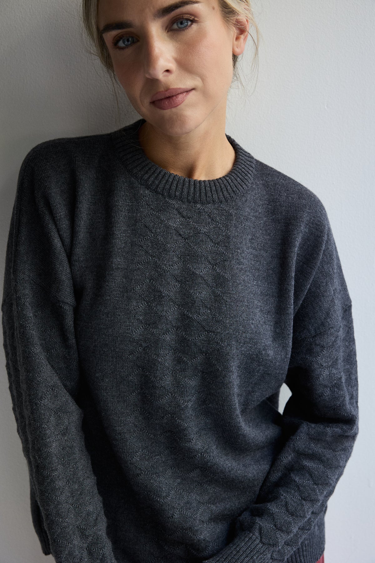JERSEY DE LANA MERINO GRIS MARENGO