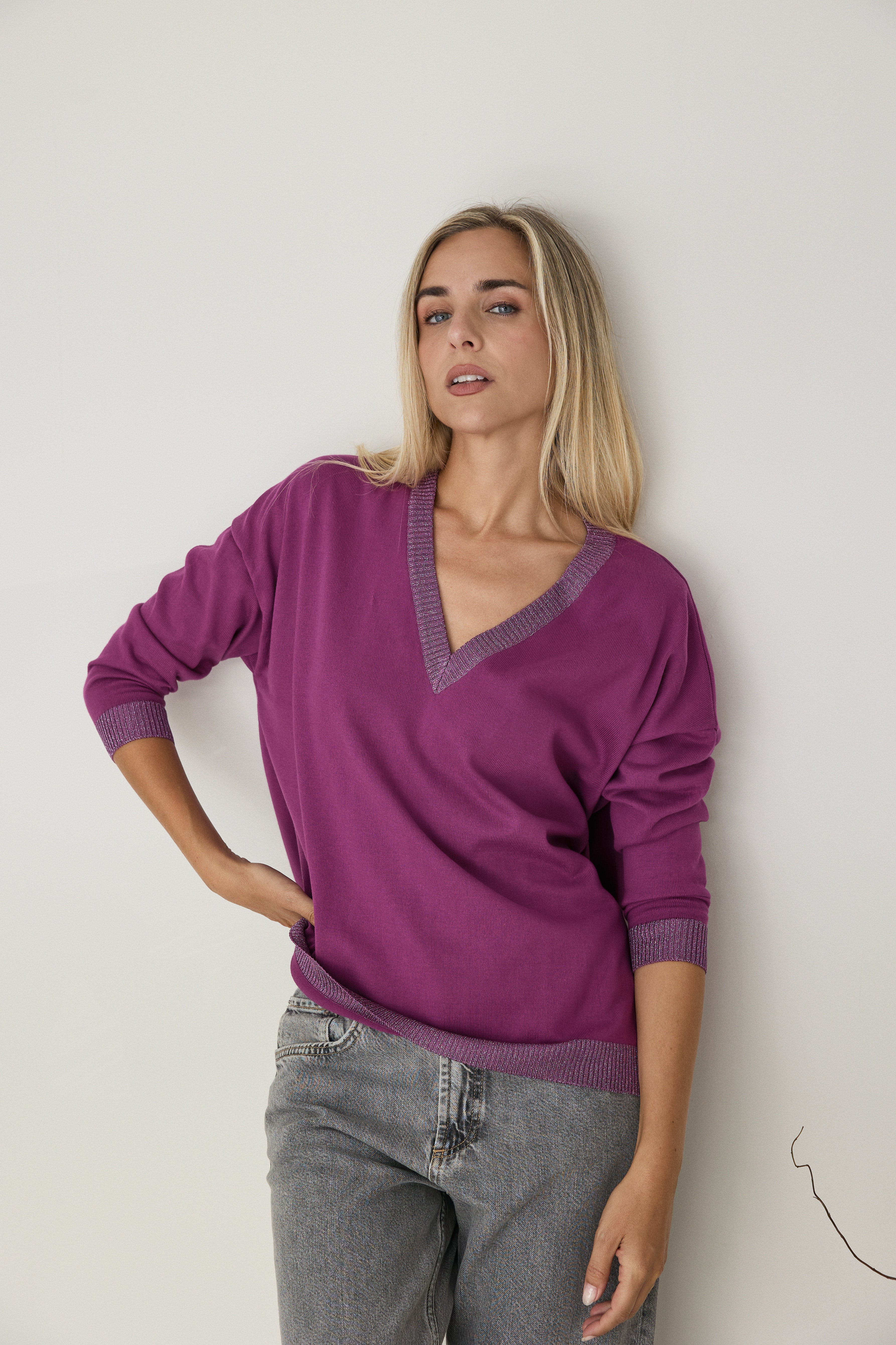NUEVO JERSEY PIPER COLOR CIRUELA