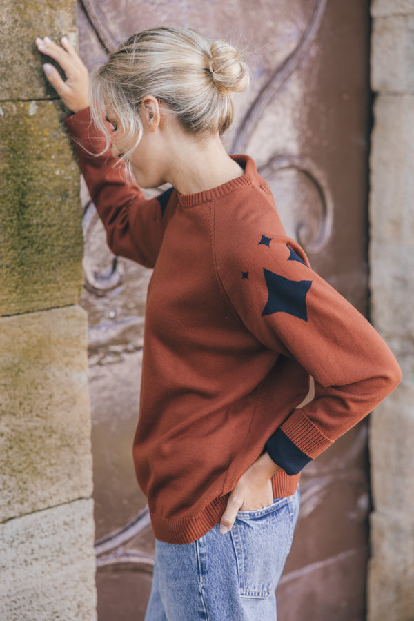 JERSEY ECLAIR 100% ALGODÓN EGIPCIO TERRACOTA