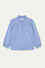 BLUSA OYAMBRE DENIM BORDADA