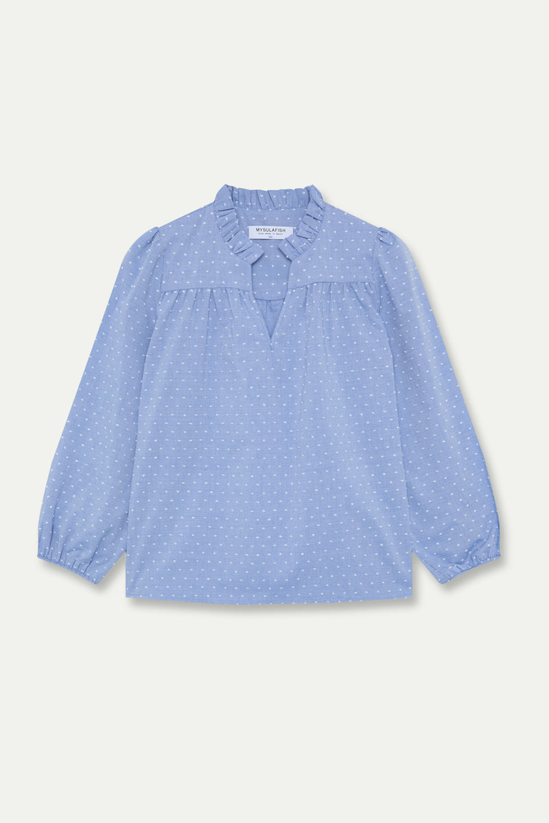BLUSA OYAMBRE DENIM BORDADA