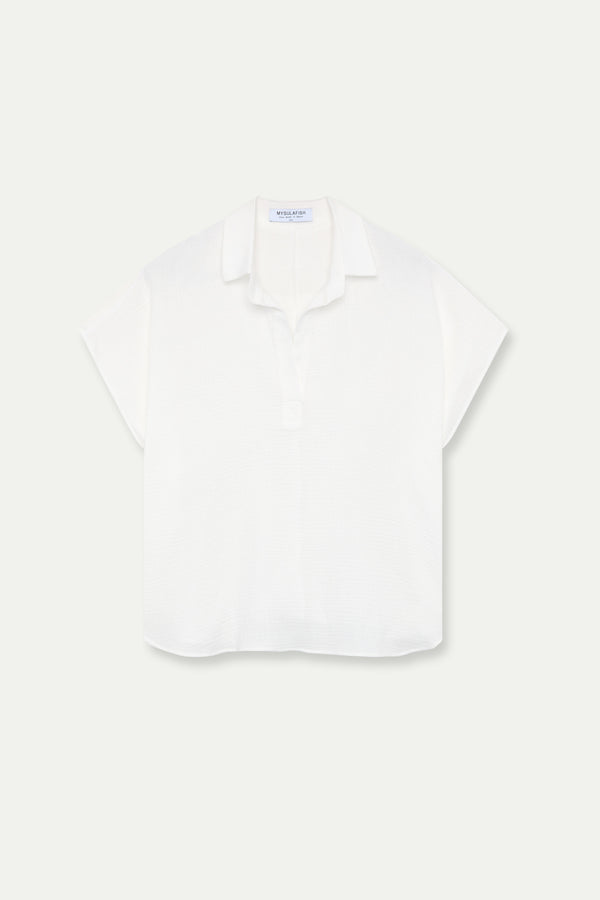 BLUSA BOYFRIEND BAMBULA BLANCA