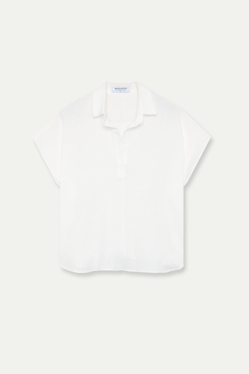 BLUSA BOYFRIEND BAMBULA BLANCA