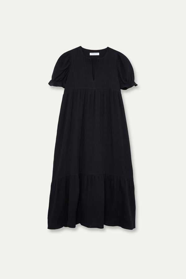 VESTIDO  BOHO NEGRO