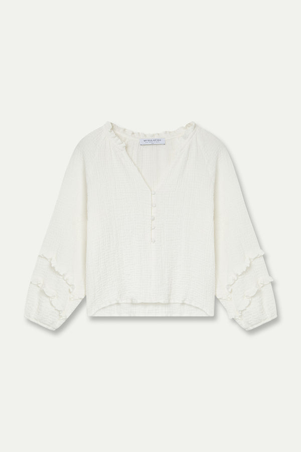 BLUSA WRINKLE BLANCA