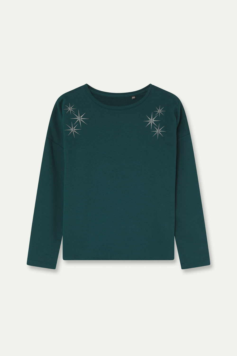 SUDADERA VERDE OSCURO STAR
