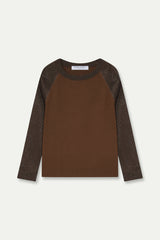 JERSEY PIPER LISO MARRON CHOCOLATE