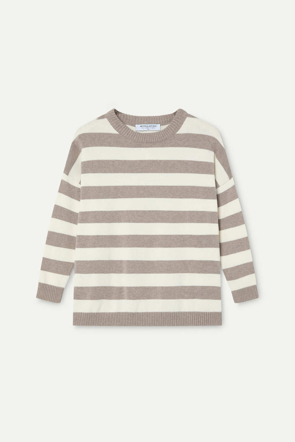 JERSEY MARINERO BLANCO CLOUD DANCER  Y TOSTADO