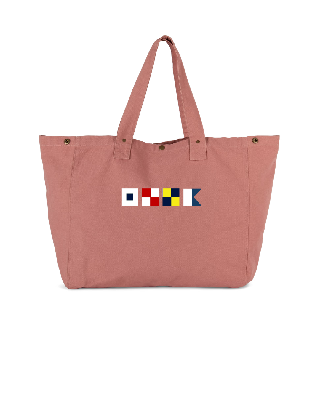 BOLSA SULA LETRAS NAUTICAS ROSA LAVADO