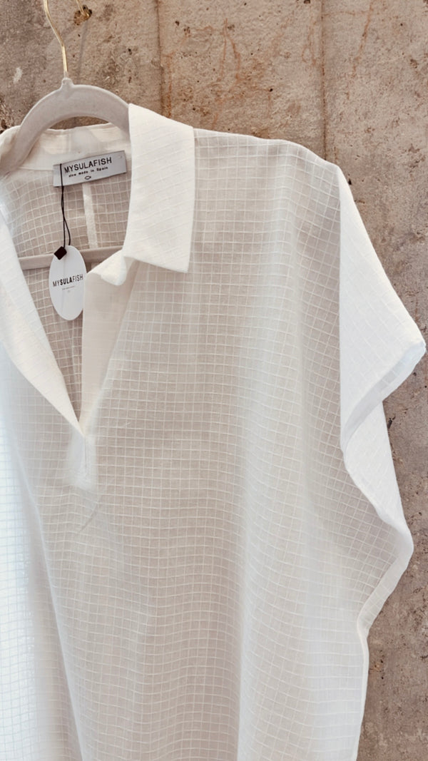 BLUSA BOYFRIEND ALGODÓN CUADROS