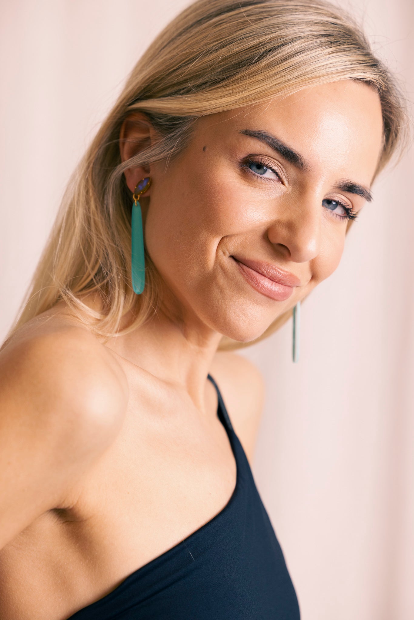 PENDIENTES LAGRIMA TURQUESA