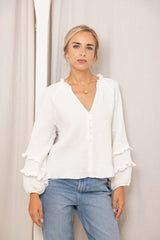 BLUSA WRINKLE BLANCA