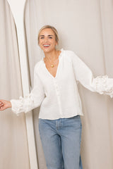 BLUSA WRINKLE BLANCA