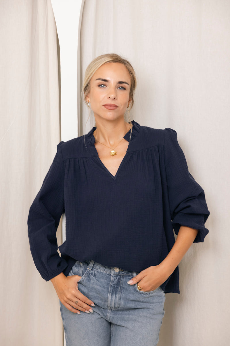 BLUSA OYAMBRE BAMBULA MARINO AZUL NOCHE