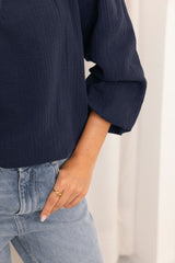BLUSA OYAMBRE BAMBULA MARINO AZUL NOCHE