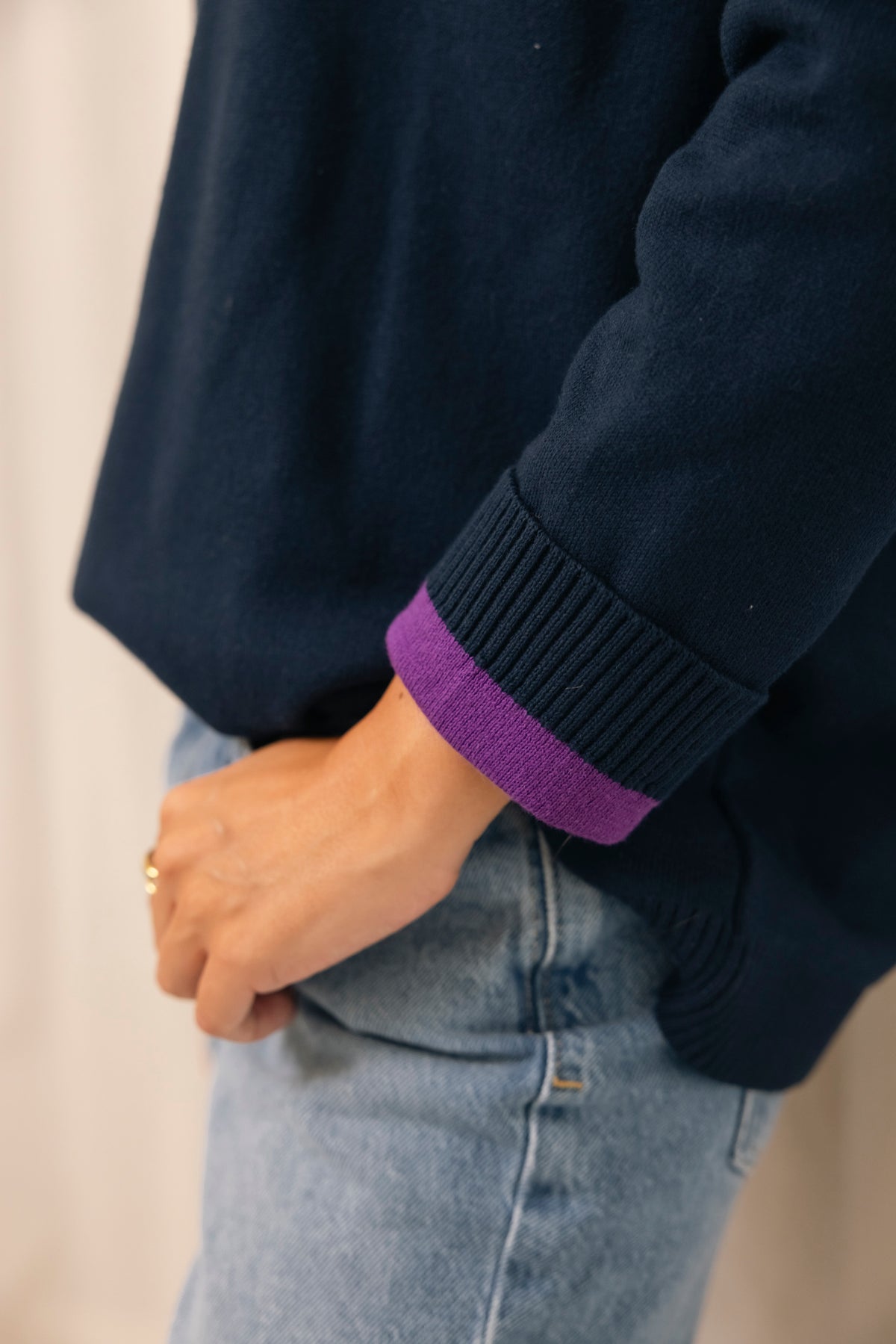 COSTWOLDS JERSEY BLUE PEAKS AND AUBERGINE PURPLE PEAKS