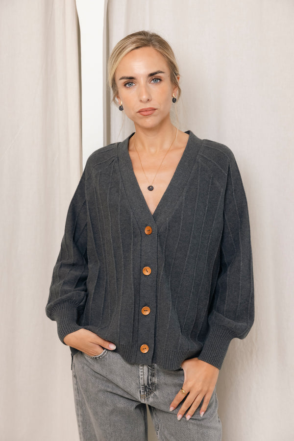 CARDIGAN DUNA GRIS
