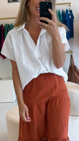 BLUSA BOYFRIEND ALGODÓN CUADROS