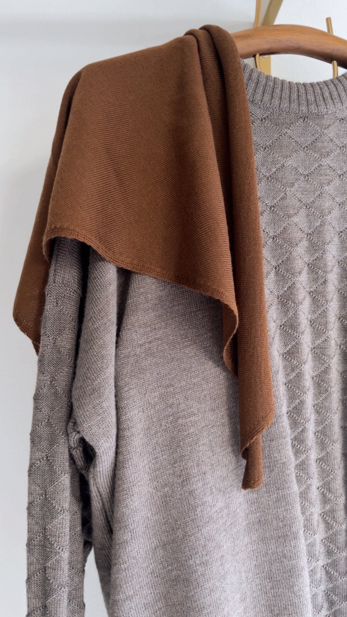 BANDANA LANA MERINO MARRÓN