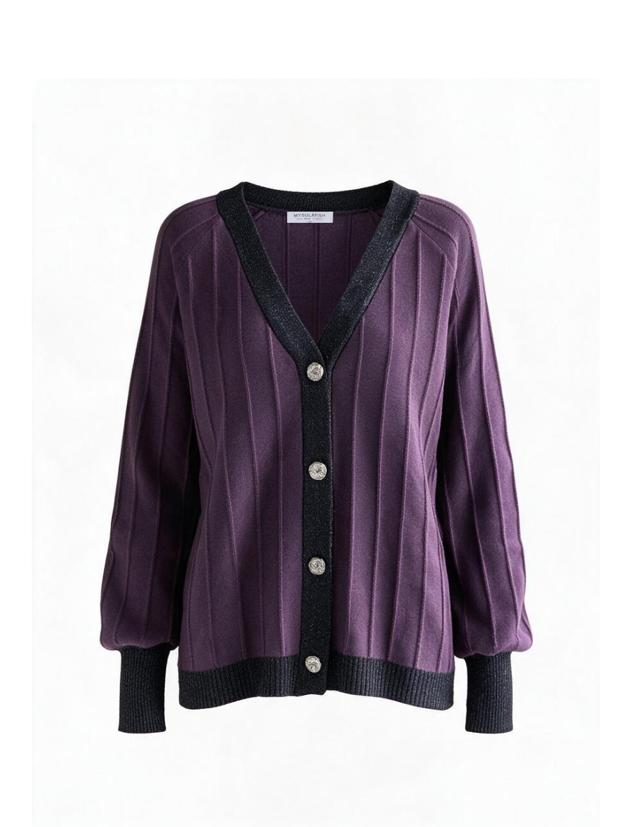 PLUM CARDIGAN