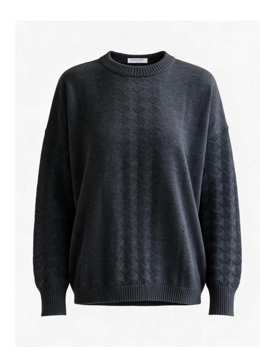 JERSEY DE LANA MERINO GRIS MARENGO
