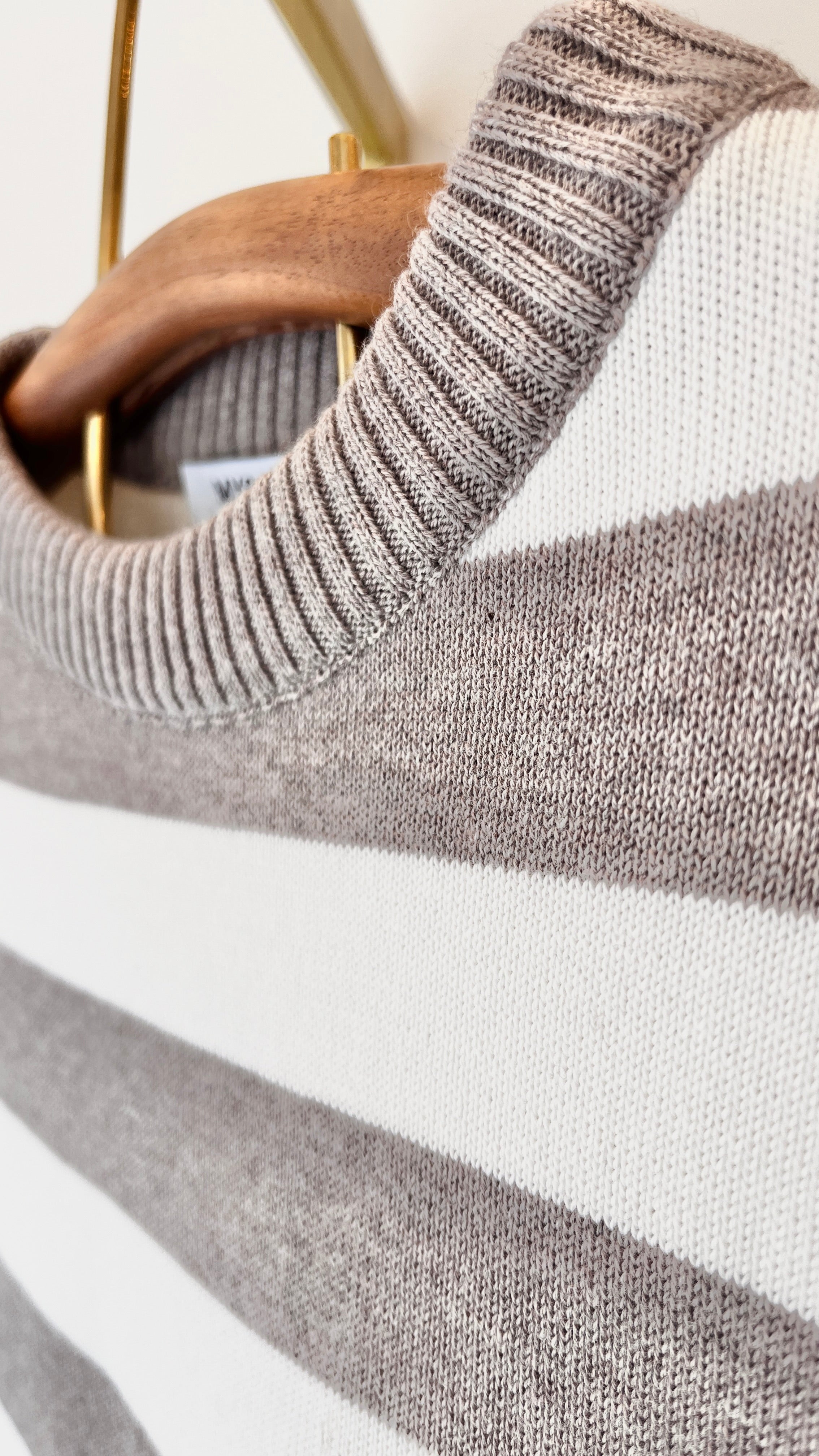 JERSEY MARINERO BLANCO CLOUD DANCER  Y TOSTADO