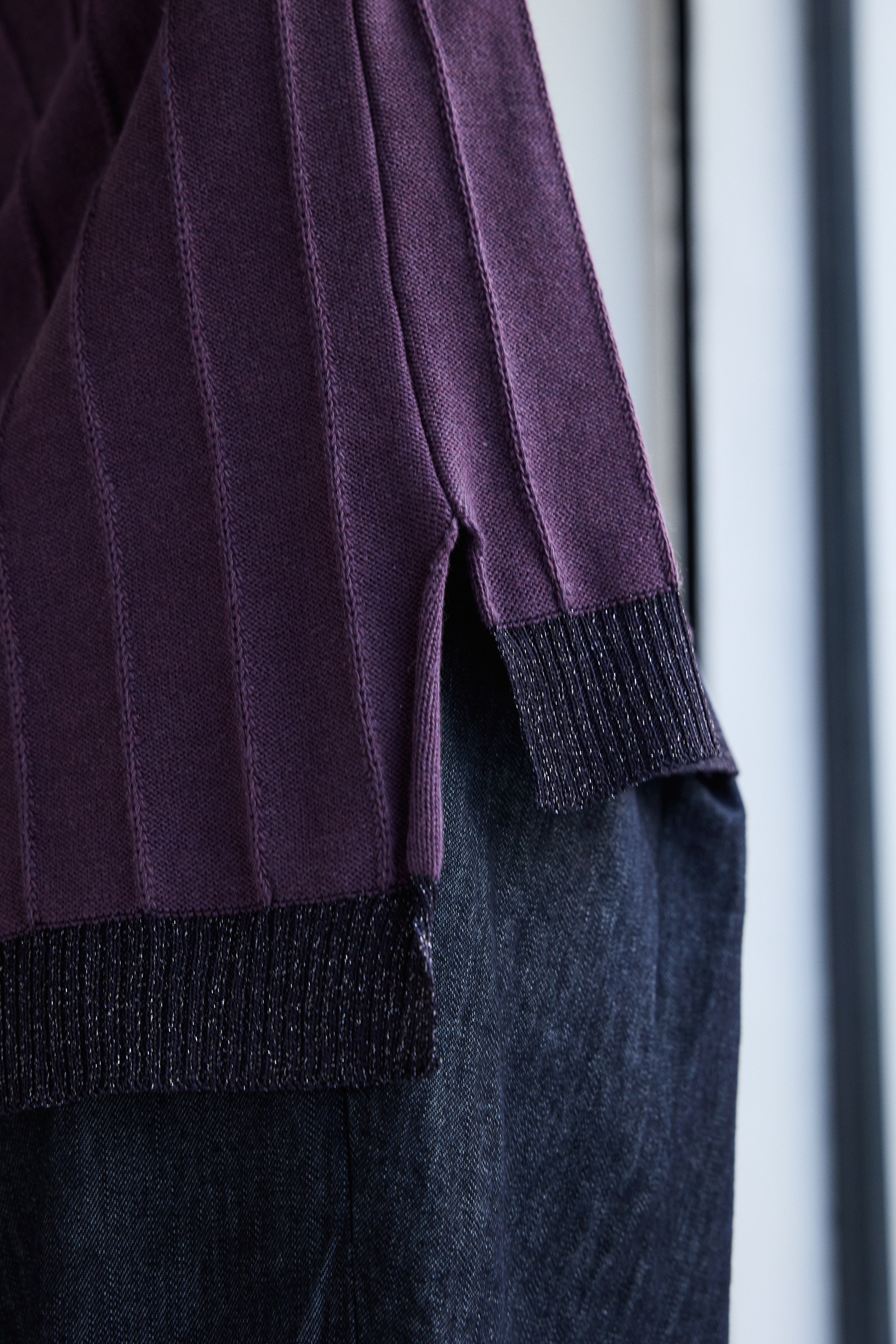 CARDIGAN PROVENZA BERENJENA