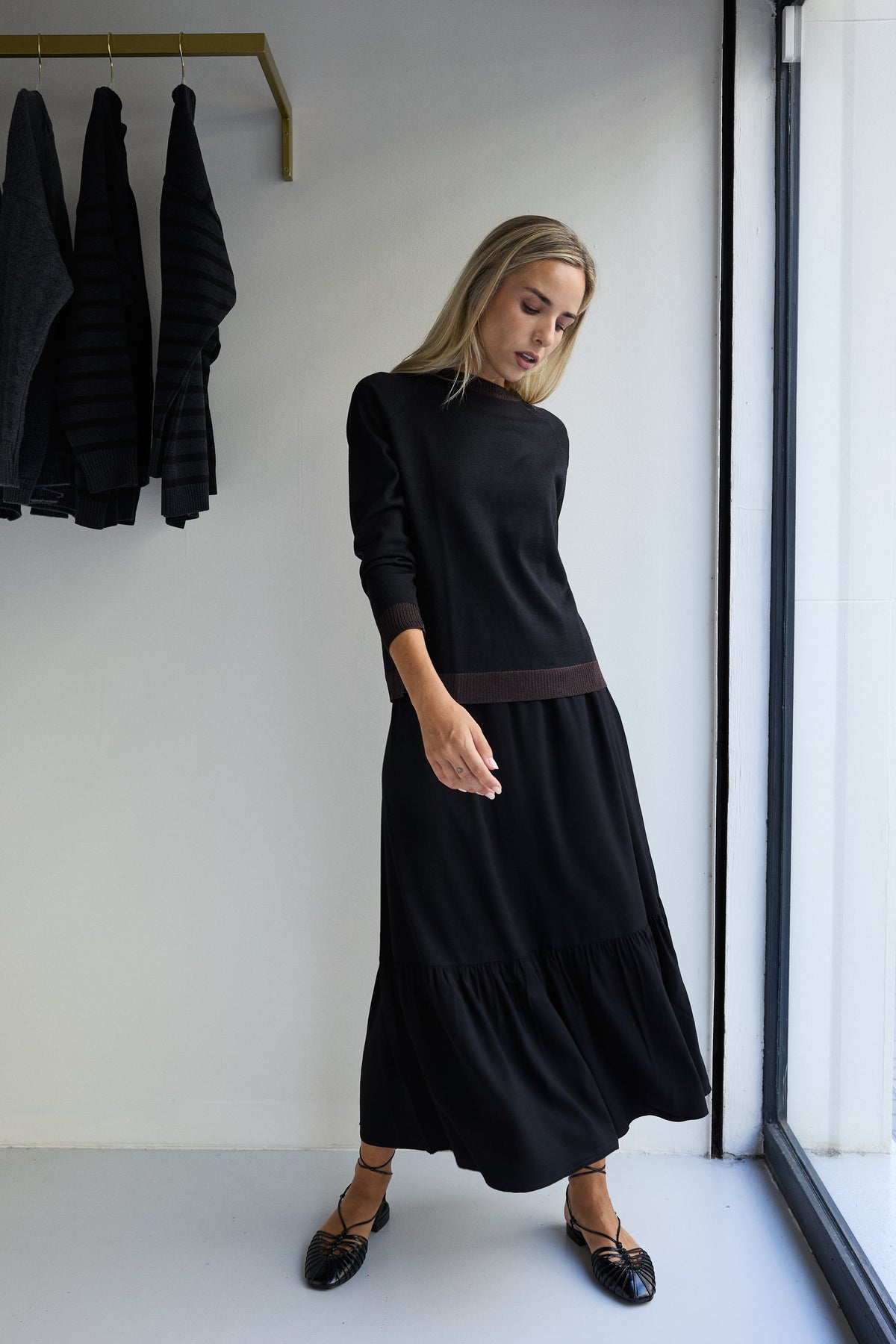 FALDA BOHO NEGRA