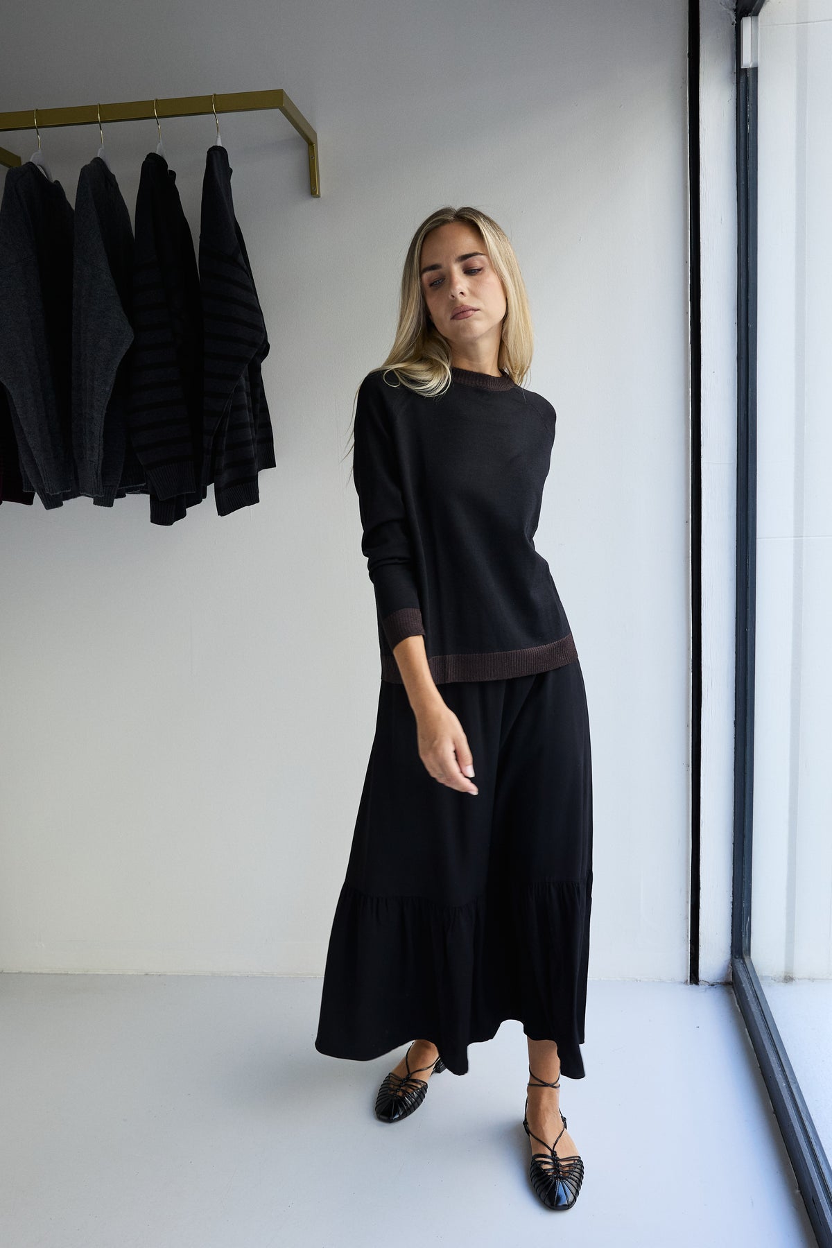 FALDA BOHO NEGRA