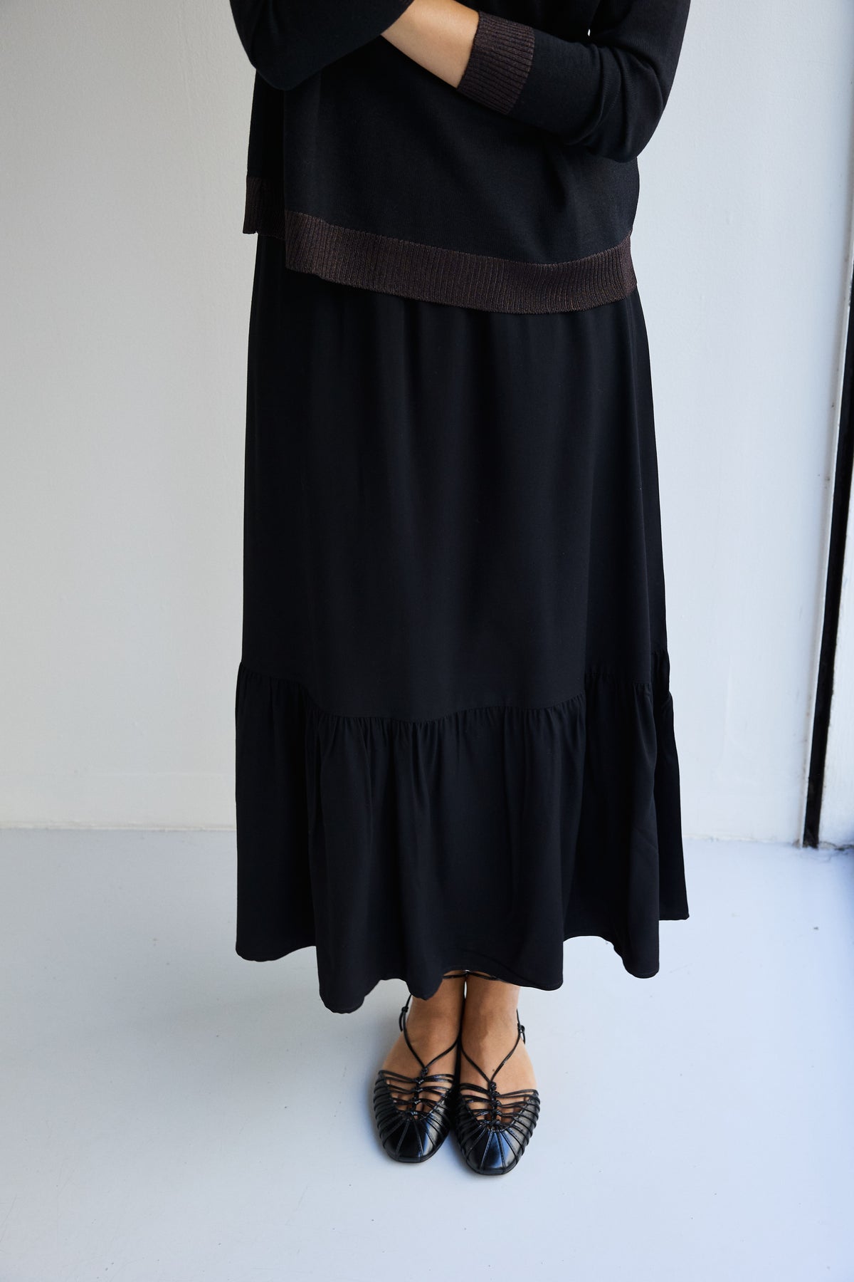 FALDA BOHO NEGRA