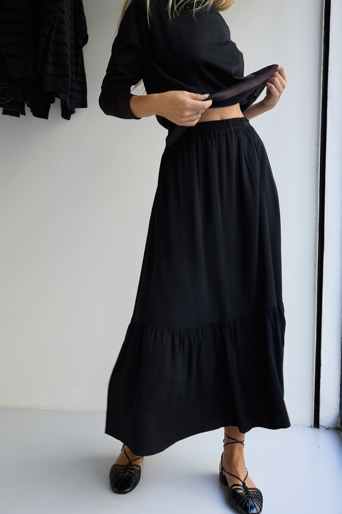 FALDA BOHO NEGRA