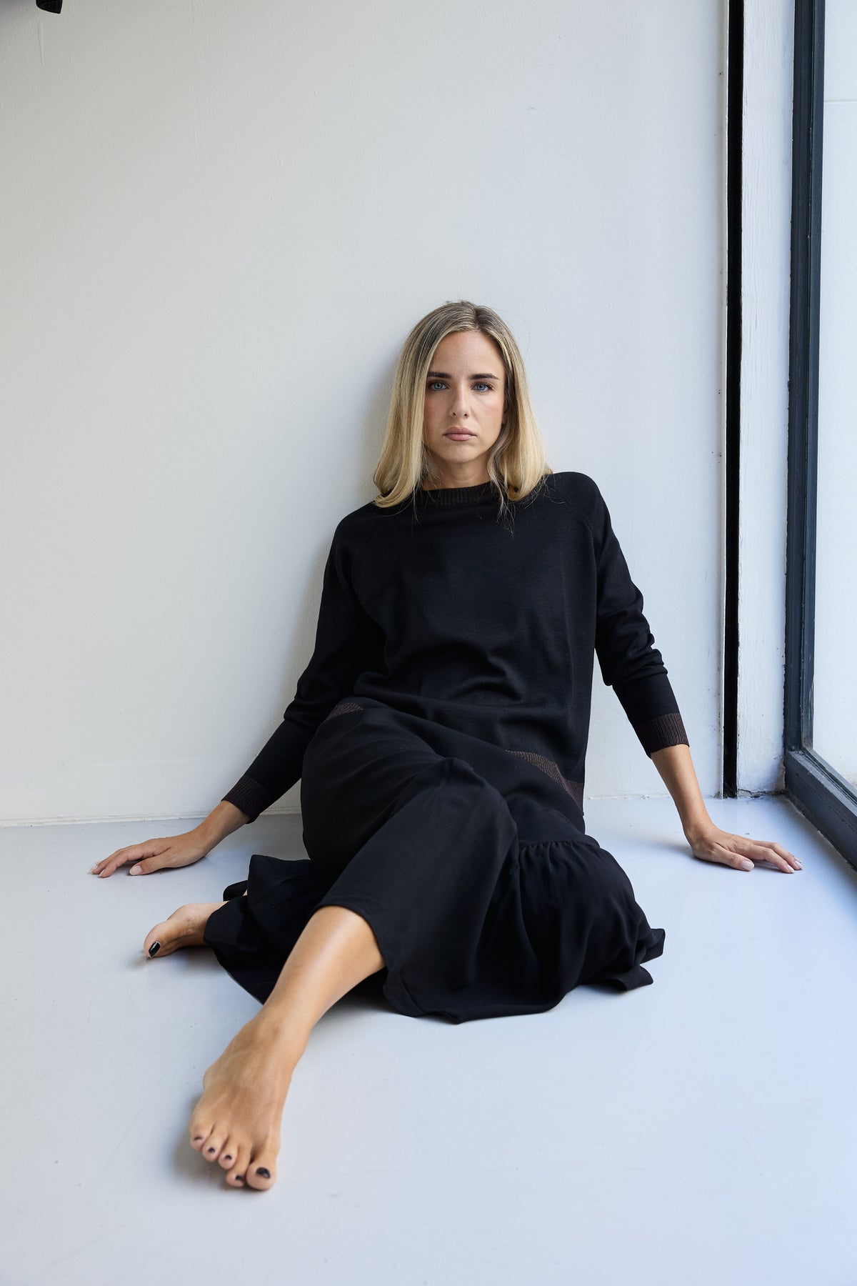 FALDA BOHO NEGRA