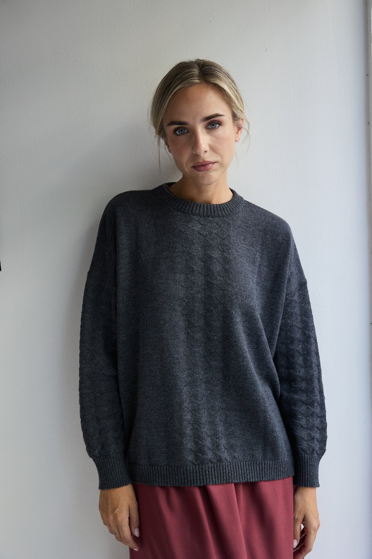 JERSEY DE LANA MERINO GRIS MARENGO