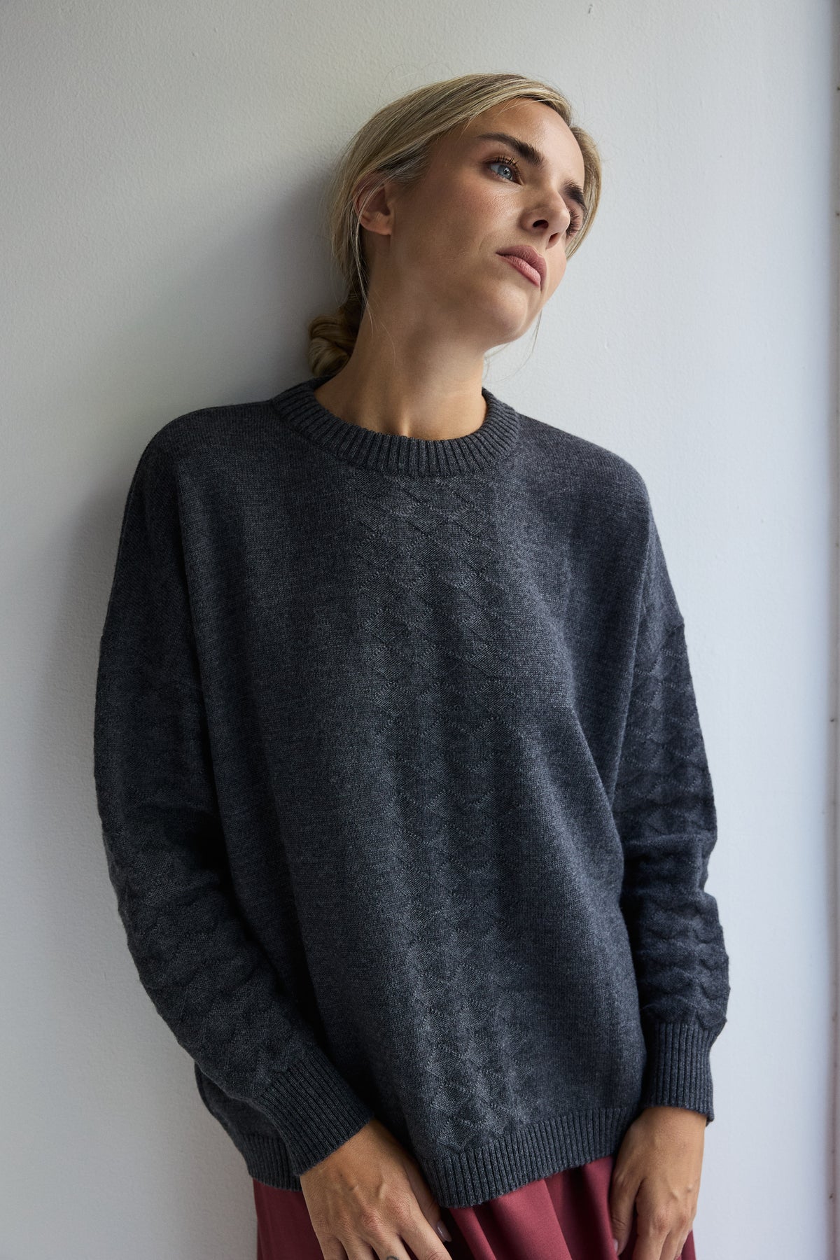 JERSEY DE LANA MERINO GRIS MARENGO