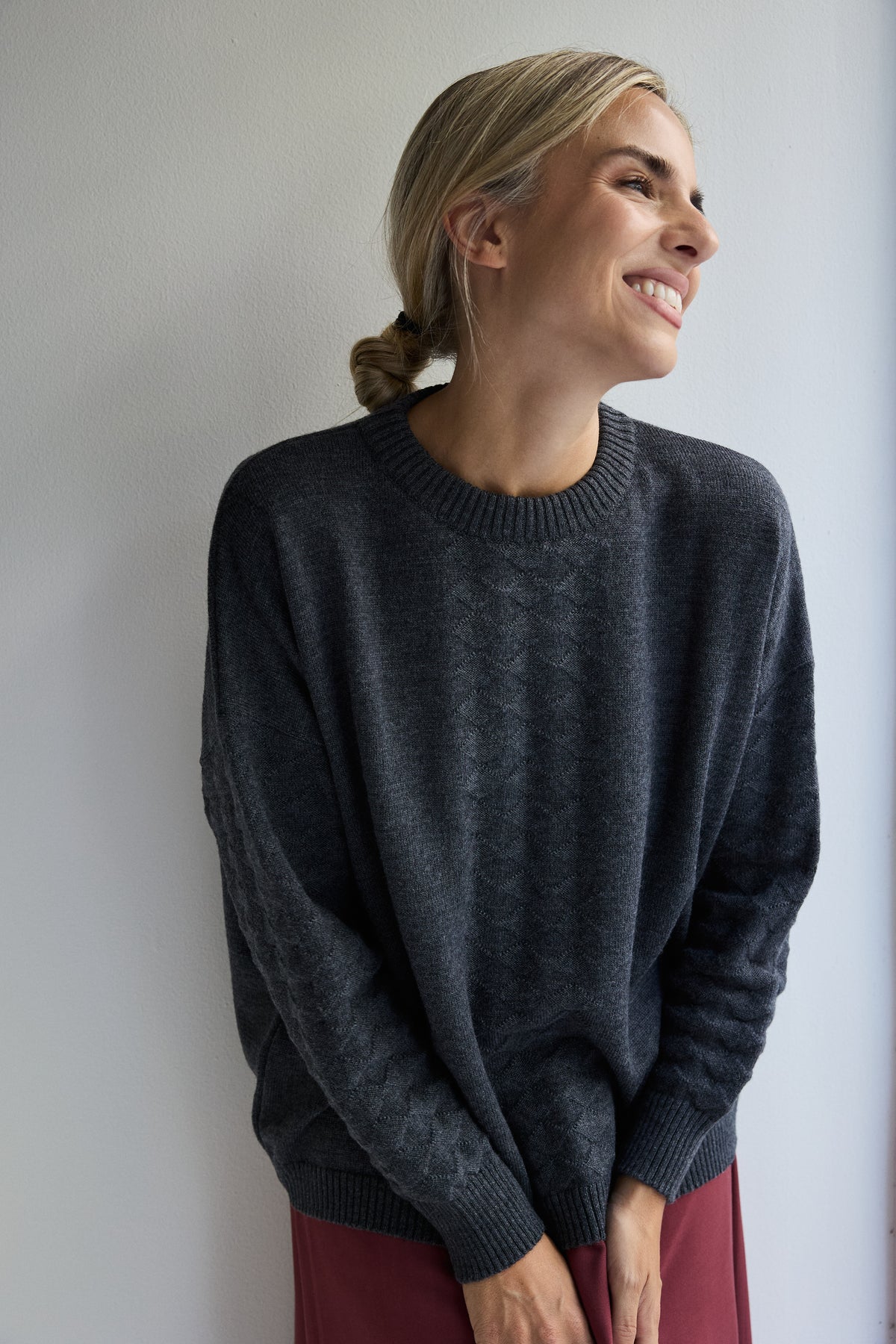 JERSEY DE LANA MERINO GRIS MARENGO