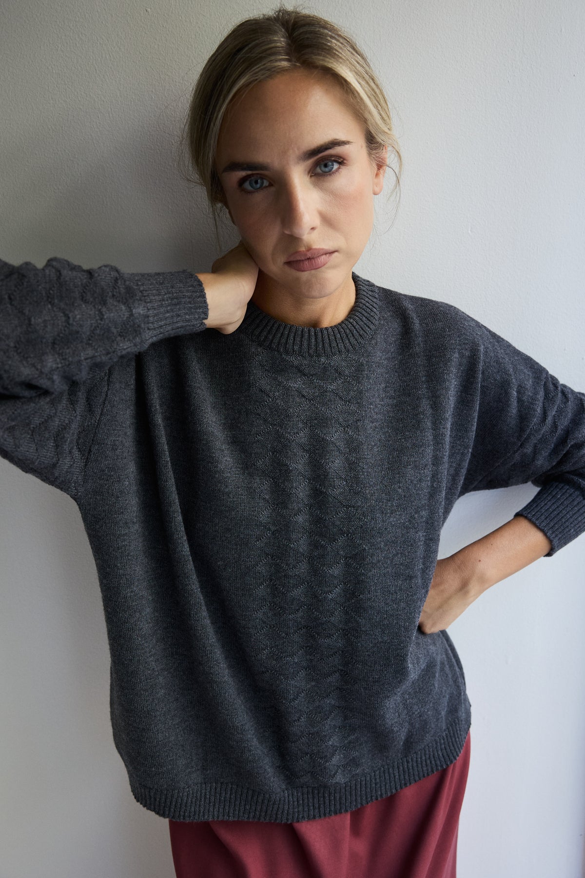 JERSEY DE LANA MERINO GRIS MARENGO